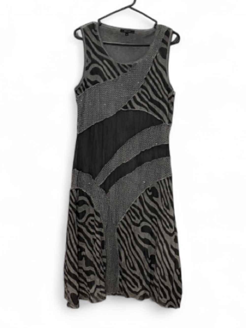 Cativa Sheer Mesh Overlay Mixed Fabric Wearable Art Whimsigoth Dress